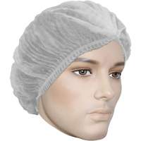Cova-Cap Pleated Bouffant Cap, Polypropylene, 21", White R.M.G. Prévention