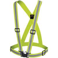 5497 Safety Sash, High Visibility Lime-Yellow, Silver Reflective Colour, One Size R.M.G. Prévention