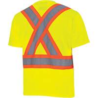 6991 Chandail de s&eacute;curit&eacute; en il-de-perdrix, Polyester, 3T-Grand, Jaune lime haute visibilit&eacute; R.M.G. Prévention