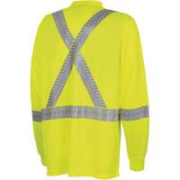 6905A Ultra-Cool Ultra-Breathable Long-Sleeved Safety Shirt, X-Small, High Visibility Lime-Yellow R.M.G. Prévention