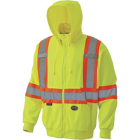 6941 Zip Style Hoodie, X-Small, High Visibility Yellow R.M.G. Prévention