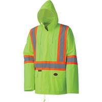 5599 Lightweight Waterproof Rain Suit, Polyester/PVC, X-Small, High Visibility Lime-Yellow R.M.G. Prévention
