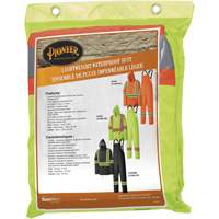 5599 Lightweight Waterproof Rain Suit, Polyester/PVC, X-Small, High Visibility Lime-Yellow R.M.G. Prévention
