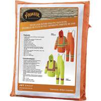 5608 210D Waterproof Rain Suit, Polyester/PVC, Small, High Visibility Orange R.M.G. Prévention