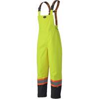 5405 300D Trilobal Ripstop Waterproof Bib Pants, Polyester, X-Small, High Visibility Lime-Yellow R.M.G. Prévention