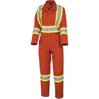 5514W Women's Safety Coveralls, X-Small, High Visibility Orange R.M.G. Prévention