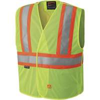 6916A Flame Resistant Safety Vest, High Visibility Lime-Yellow, Medium/Small, Polyester R.M.G. Prévention