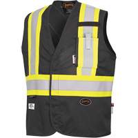 7729 FR-Tech&reg; Flame-Resistant Arc Safety Vest, Small, Black, 10 cal/cm² R.M.G. Prévention