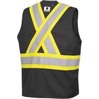 7729 FR-Tech&reg; Flame-Resistant Arc Safety Vest, Small, Black, 10 cal/cm² R.M.G. Prévention