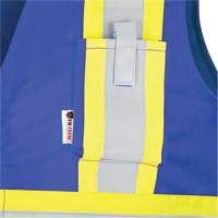 7730 FR-Tech&reg; Flame-Resistant Arc Safety Vest, Small, Royal Blue, 10 cal/cm² R.M.G. Prévention