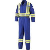 7706 FR-Tech&reg; Flame-Resistant Coverall with Leg Zippers, Size 36, Royal Blue, 9.7 cal/cm² R.M.G. Prévention