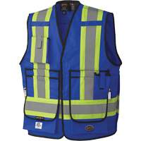7733 FR-Tech&reg; Flame-Resistant Arc Surveyor's Vest, Small, Royal Blue, 9.7 cal/cm² R.M.G. Prévention