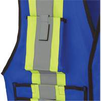 7733 FR-Tech&reg; Flame-Resistant Arc Surveyor's Vest, Small, Royal Blue, 9.7 cal/cm² R.M.G. Prévention