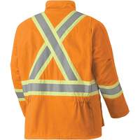 5533 Flame-Resistant Safety Parka, Small, High Visibility Orange, 58 cal/cm² R.M.G. Prévention