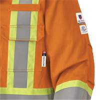 5533 Flame-Resistant Safety Parka, Small, High Visibility Orange, 58 cal/cm² R.M.G. Prévention