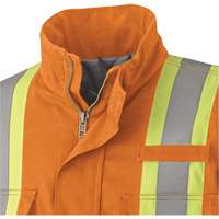 5533 Flame-Resistant Safety Parka, Small, High Visibility Orange, 58 cal/cm² R.M.G. Prévention