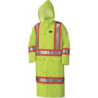 5897 Manteau long imperm&eacute;able et ignifuge, Grand, Jaune lime haute visibilit&eacute; R.M.G. Prévention