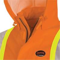 5880 Manteau de pluie ignifuge et protection contre les &eacute;clats d'arc &eacute;lectrique, T-petit, Orange haute visibilit&eacute;, 10 cal/cm² R.M.G. Prévention