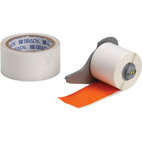 ToughStripe&reg; Ultra-Aggressive Adhesive Multi-Purpose Label Tape with Overlaminate, Polyester, Orange, 2" Width R.M.G. Prévention