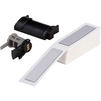 Raised Panel Labels, Polyester, 1" L x 4" H, White R.M.G. Prévention