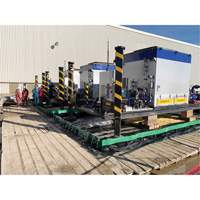 Berme Ultimate Copolymer 2000 Ultra-Containment Berm, Capacit&eacute; 179 gal. US, 4' la x 6' lo x 12" h, Support &agrave; charni&egrave;re R.M.G. Prévention