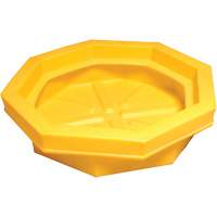 Ultra-Drum Tray&reg; without Grating, 32" L x 32" W x 8.1" H, 22.8 US gal. Spill Capacity R.M.G. Prévention
