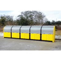 P20 Plus Ultra-Hard Top Spill Pallets sans drain, 312" lo x 79" la x 62" h, Capacit&eacute; de charge 9000 lb R.M.G. Prévention