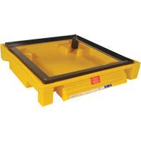 Single Drum Ultra-Safety Cabinet Bladder System, 37,8" lo x 37,8" la x 6,3" h, Capacit&eacute; de charge 1500 lb R.M.G. Prévention