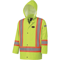 5894 Veste imperm&eacute;able r&eacute;sistant &agrave; la flamme, 2T-Grand, Jaune lime haute visibilit&eacute; R.M.G. Prévention