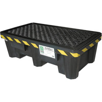 Ultra-Spill Pallet mod&egrave;le &eacute;conomique, 2 barils, Capacit&eacute; de d&eacute;versement 66 gal. US, 53" x 29" x 16,5" R.M.G. Prévention