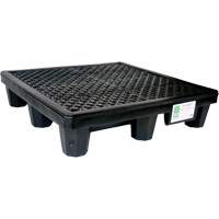 Ultra-Spill Pallet mod&egrave;le &eacute;conomique, 4 barils, Capacit&eacute; de d&eacute;versement 66 gal. US, 53" x 53" x 11,8" R.M.G. Prévention