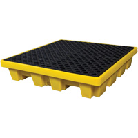 4-Drum Nestable Ultra-Spill Pallet&reg;, 66 US gal. Spill Capacity, 51" x 51" x 10" R.M.G. Prévention