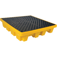4-Drum Nestable Ultra-Spill Pallet&reg;, 66 US gal. Spill Capacity, 51" x 51" x 10" R.M.G. Prévention