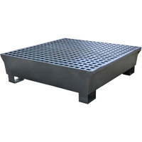 4-Drum Steel Ultra-Spill Pallet&reg;, 68 US gal. Spill Capacity, 49.1" x 47.1" x 10.9" R.M.G. Prévention