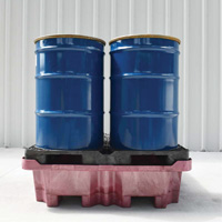 4-Drum Ultra-Spill King&reg; Drum Spill Pallet, 85 US gal. Spill Capacity, 51" x 51" x 17.5" R.M.G. Prévention