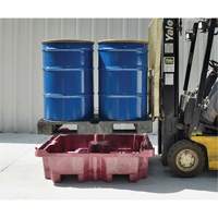 4-Drum Ultra-Spill King&reg; Flat Deck Spill Pallet, 85 US gal. Spill Capacity, 51" x 51" x 17.5" R.M.G. Prévention