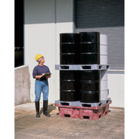 4-Drum Ultra-Spill King&reg; Flat Deck Spill Pallet, 85 US gal. Spill Capacity, 51" x 51" x 17.5" R.M.G. Prévention