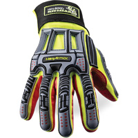Gants r&eacute;sistants aux coupures Rig Lizard 2028X, 6/T-petit, Paume en Synth&eacute;tique/PEHP, Poignet &eacute;lastique/Boucle et crochet R.M.G. Prévention