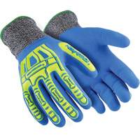 Gants r&eacute;sistants aux coupures Rig Lizard Fluid 7102, Taille 5/2T-petit, Calibre 13, Rev&ecirc;tement Nitrile, Enveloppe en Fibre de verre/PEHP, ASTM ANSI niveau A4 R.M.G. Prévention
