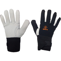 Left-Hand Anti-Impact Glove, 7/Small, Grain Leather Palm, Elastic Cuff R.M.G. Prévention