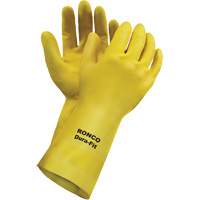 Dura-Fit Reusable Gloves, Size Small/7, 12" L, Latex, Flock-Lined Inner Lining, 20-mil R.M.G. Prévention