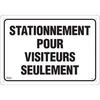 Enseigne  Stationnement pour visiteurs , 14" x 20", Aluminium, Français R.M.G. Prévention