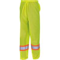 5670 Pantalon de s&eacute;curit&eacute; routi&egrave;re, Polyester, 2T-petit/T-petit, Jaune lime haute visibilit&eacute; R.M.G. Prévention