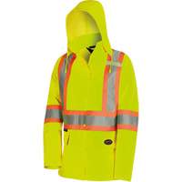 5628W The Rock Women's 300D  Quilted Safety Parka, Polyester/Polyurethane, High Visibility Lime-Yellow, X-Small R.M.G. Prévention
