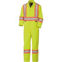 5512T High-Visibility Coveralls, 40 (Tall), High Visibility Lime-Yellow R.M.G. Prévention