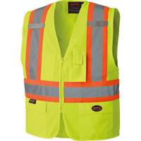 6689 High-Visibility Vest, High Visibility Lime-Yellow, 4X-Large, Polyester R.M.G. Prévention