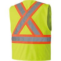 6689 High-Visibility Vest, High Visibility Lime-Yellow, 4X-Large, Polyester R.M.G. Prévention