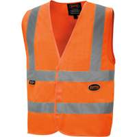 6885 High-Visibility Tricot Safety Vest, High Visibility Orange, Small, Polyester R.M.G. Prévention
