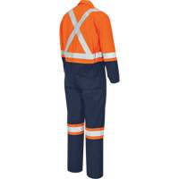 7702BBT Combine de s&eacute;curit&eacute; deux tons FR-Tech, Taille 40 (grand taille), Bleu marin/Orange, 10 cal/cm² R.M.G. Prévention