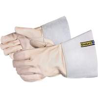 Gants pour soudeur avec coutures externes en Kevlar, Cuir de vache refendu, Taille 7 R.M.G. Prévention
